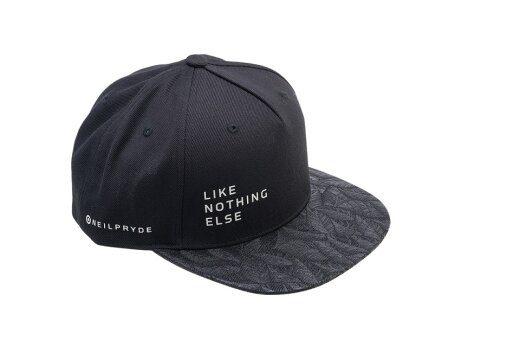 Neil Pryde Floral Flat Cap black