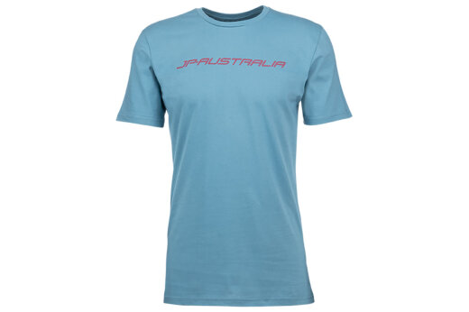 JP Mens T-Shirt heather blue / berry