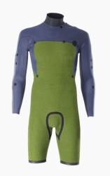 ION-Wetsuit Seek Core 3/2 Shorty LS Front Zip men gold-burst 52/L