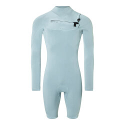 2026 Neil Pryde Wizard 3/2 Shorty L/S GBS FZ light grey-blue