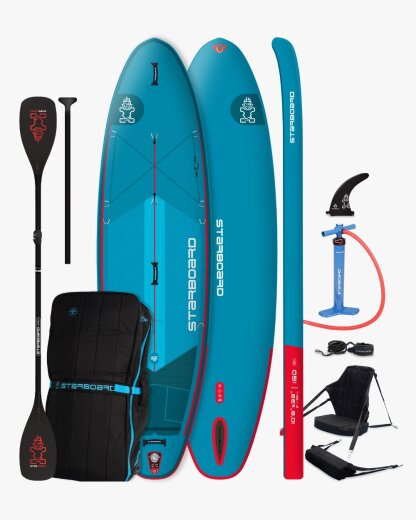2026 Starboard SUP Infl. iGo Deluxe Lite 10,8 x 33 mit Kajakset